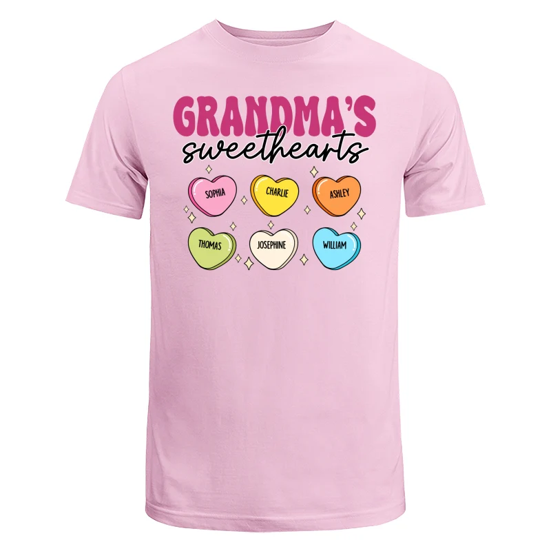 Grandma‘s Sweethearts Valentine’s Day For Grandma Mom Personalized Shirt - Image 7