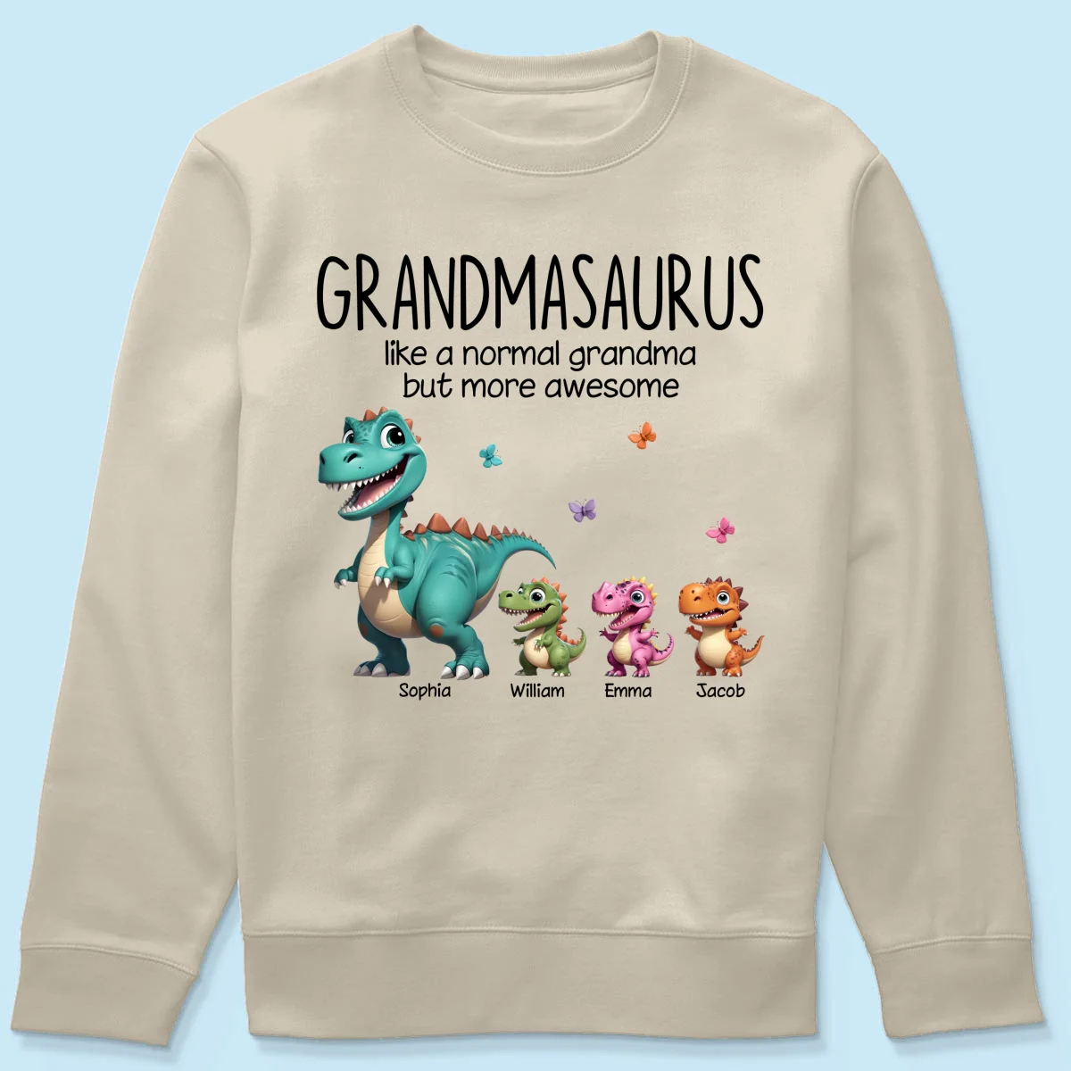 Grandmasaurus And Kids 3D Effect Dinosaurs Personalized Shirt | A Heartfelt Gift for Grandma's Birthday, Mother’s Day, or Just Because - Image 29