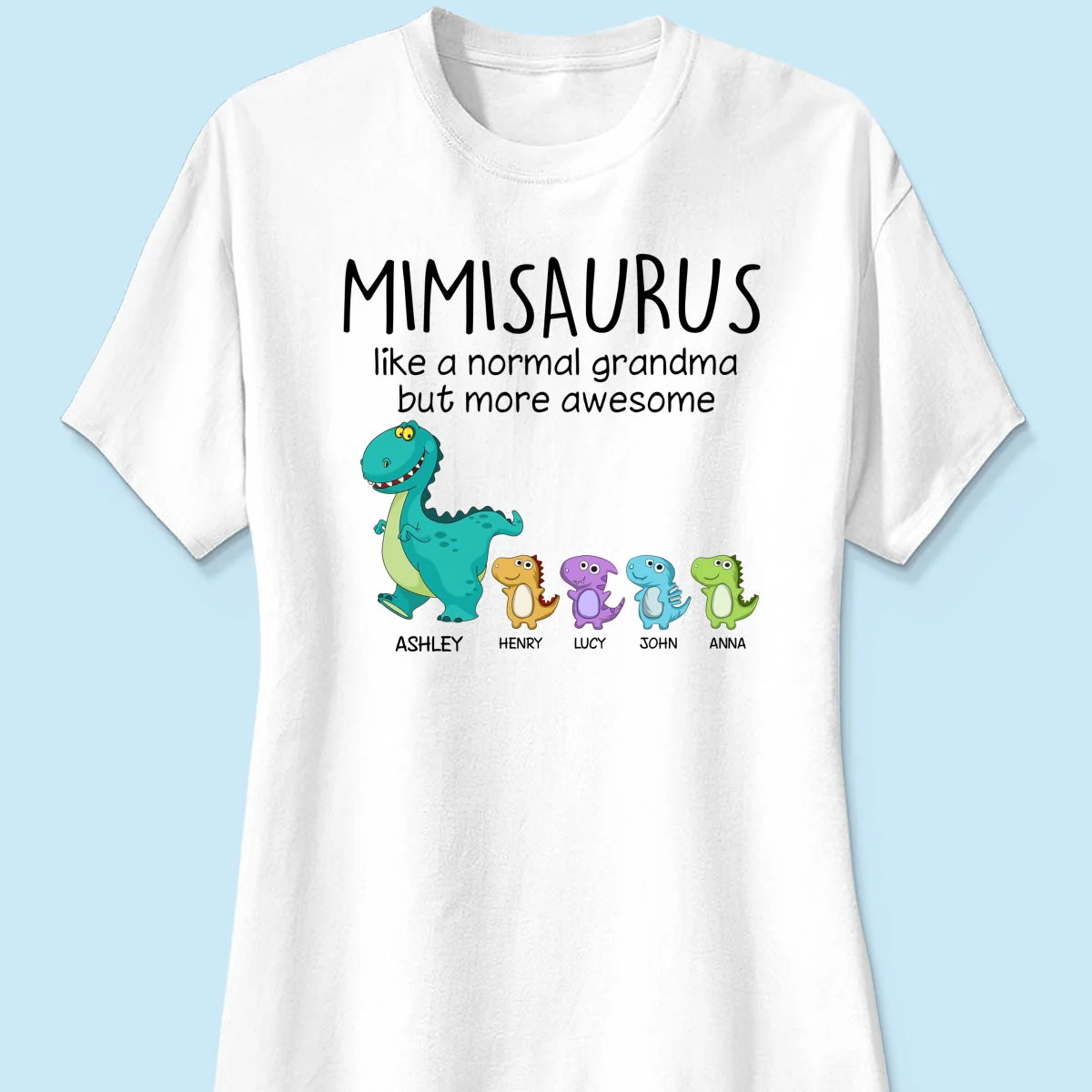 Grandmasaurus And Kids Personalized Shirt - Image 11