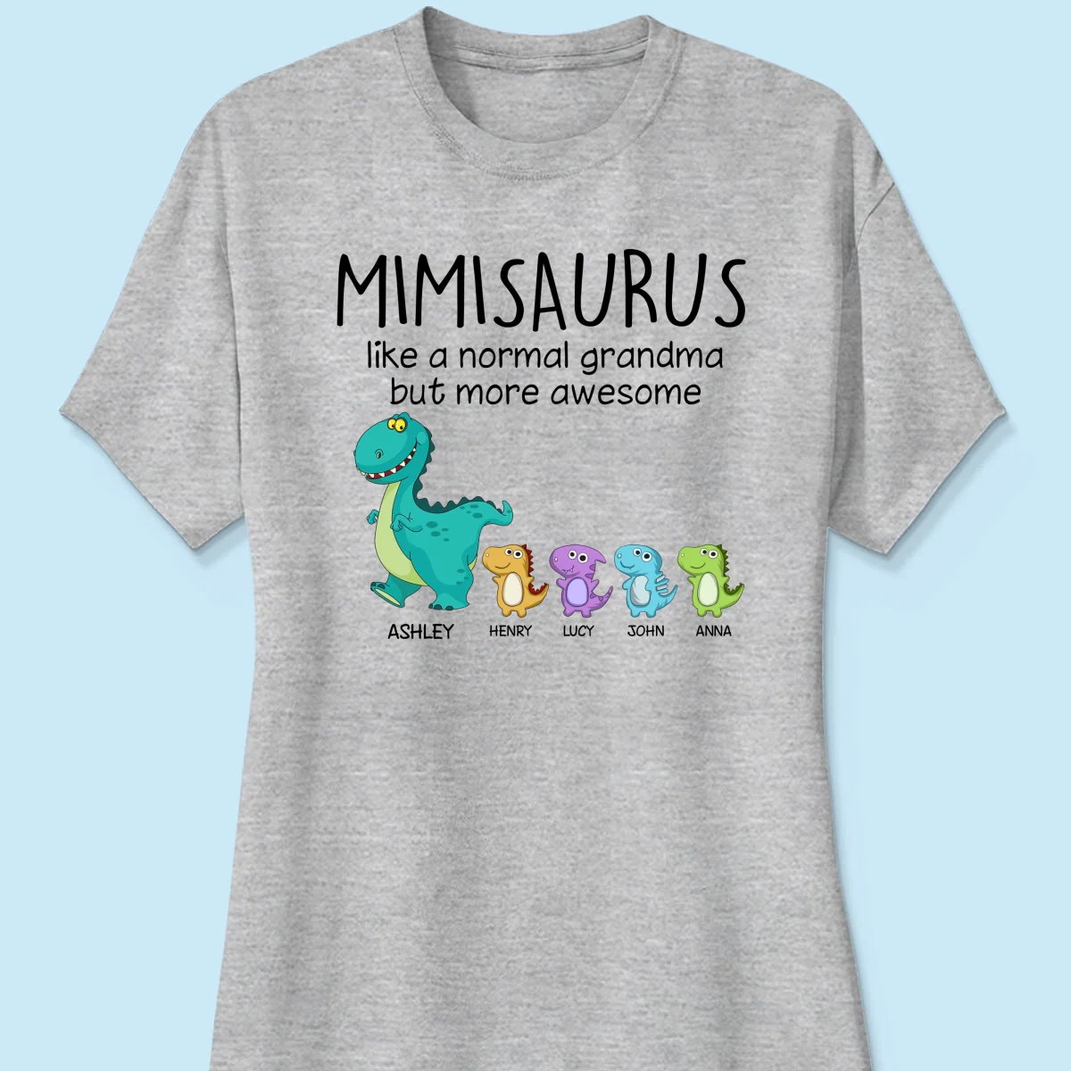 Grandmasaurus And Kids Personalized Shirt - Image 12