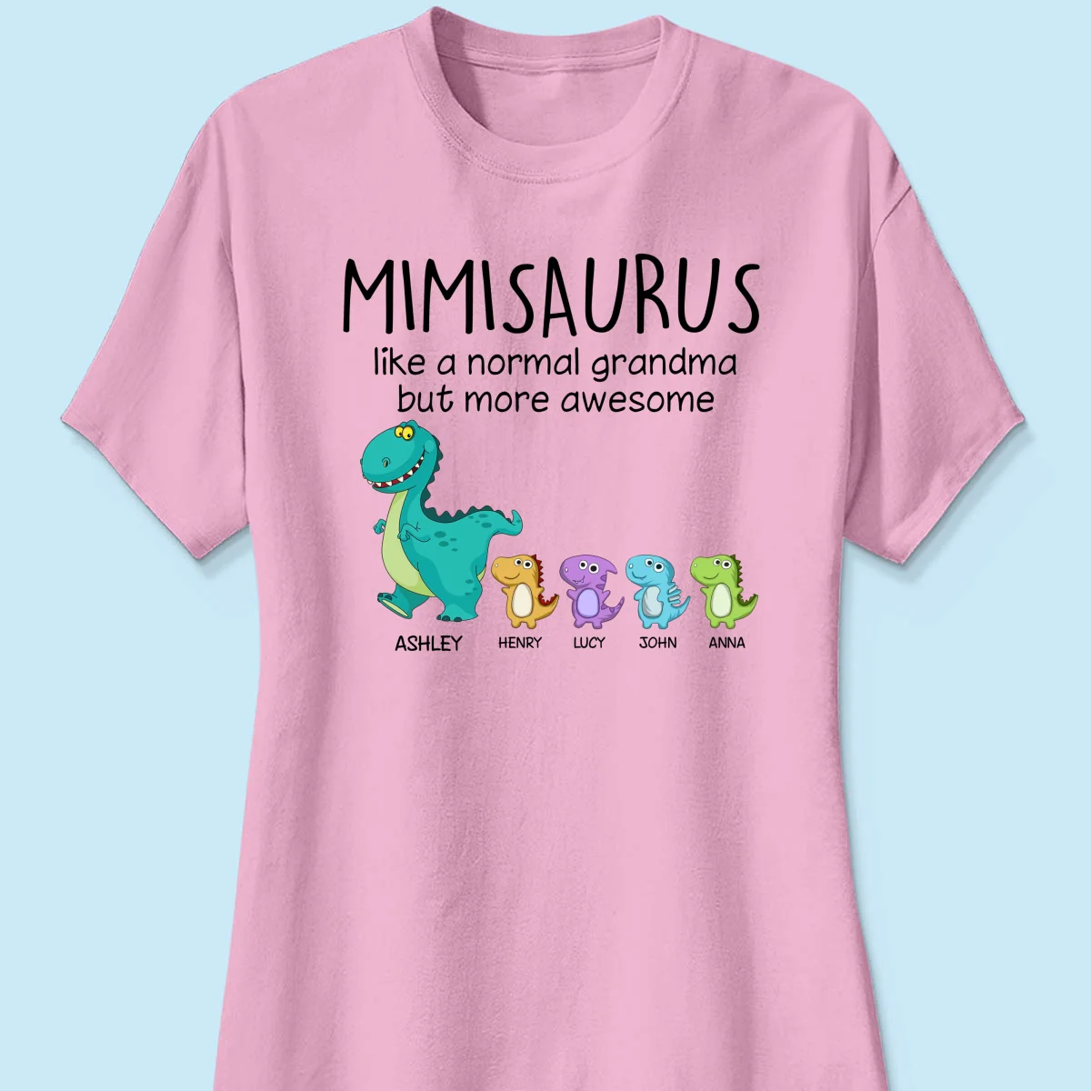 Grandmasaurus And Kids Personalized Shirt - Image 13