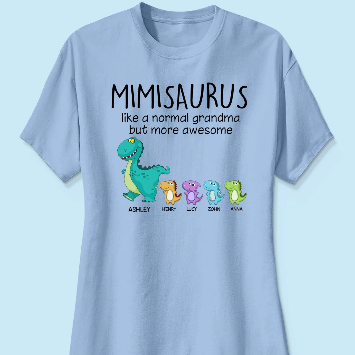 Grandmasaurus And Kids Personalized Shirt - Image 14