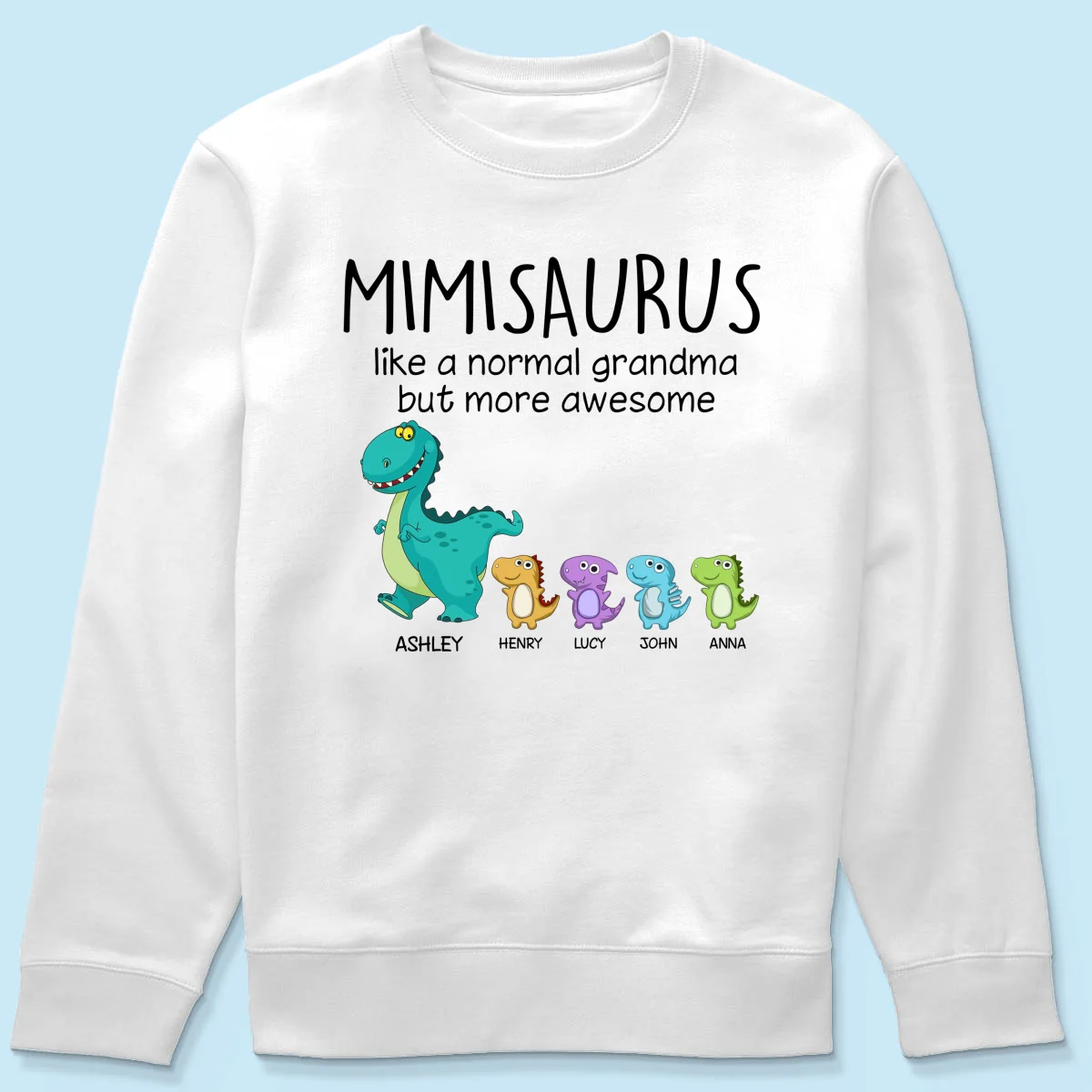Grandmasaurus And Kids Personalized Shirt - Image 19