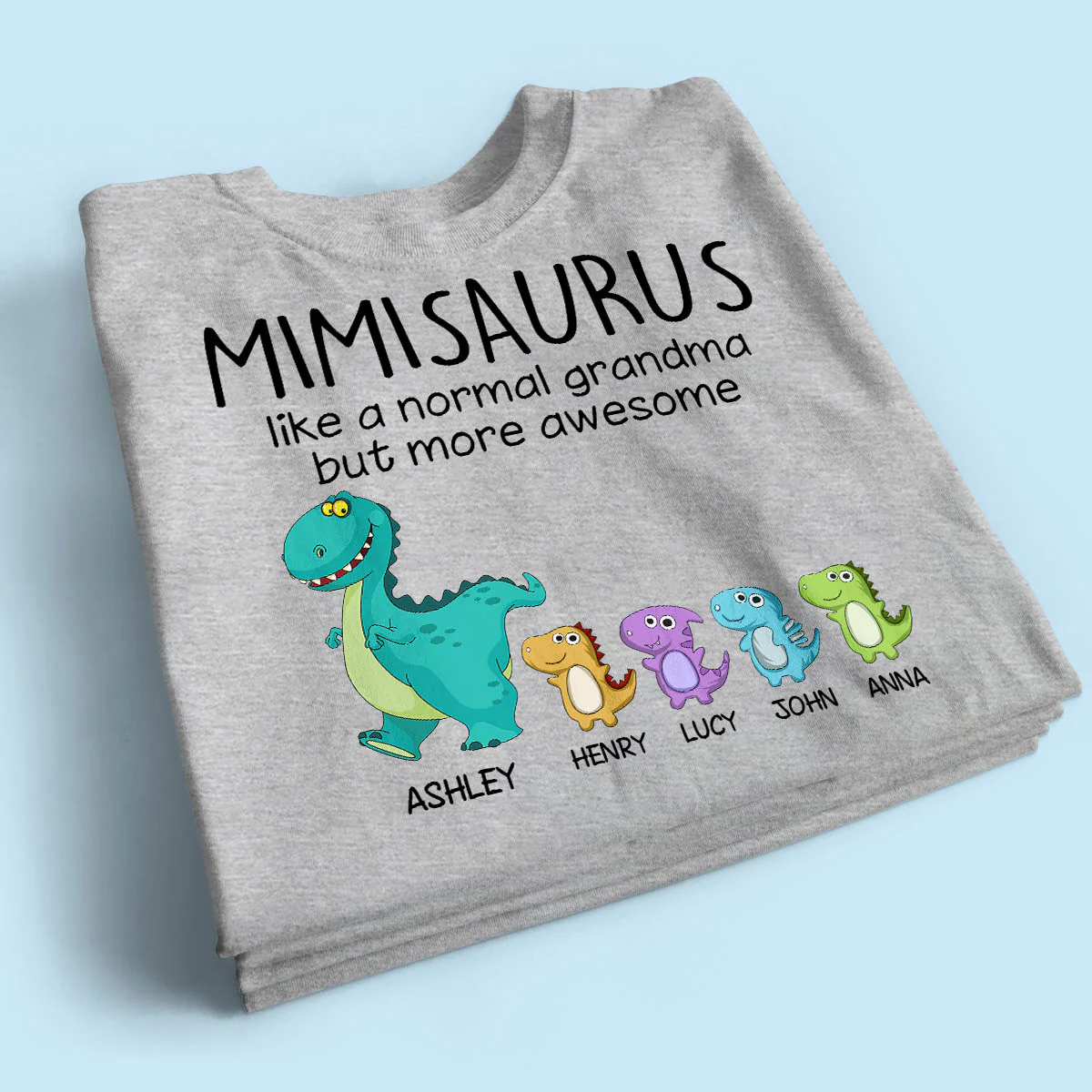 Grandmasaurus And Kids Personalized Shirt - Image 2