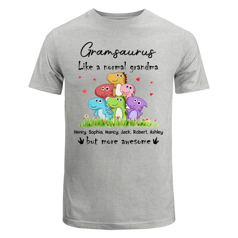 Grandmasaurus Colorful Dinosaurs Mom Grandma Personalized Shirt - Image 6