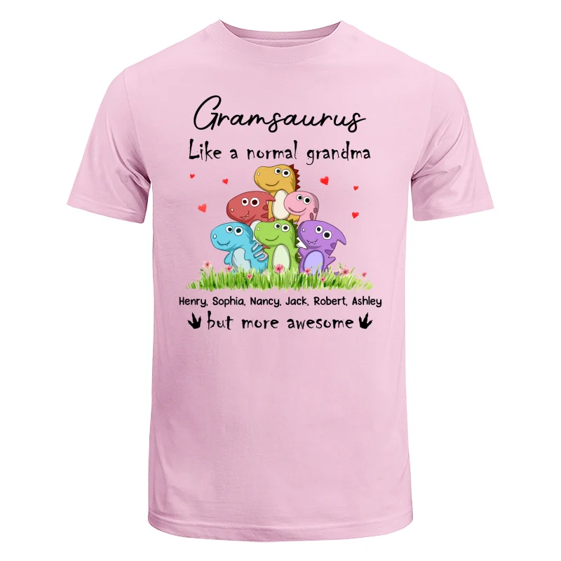 Grandmasaurus Colorful Dinosaurs Mom Grandma Personalized Shirt - Image 7