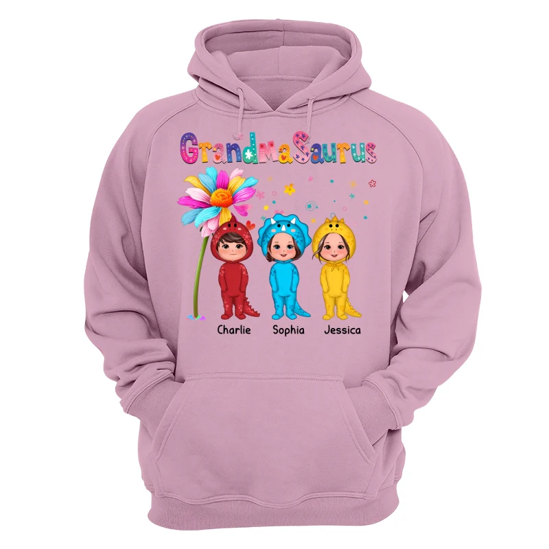 Grandmasaurus Doll Kids Dinosaur Costume Gift For Grandma Personalized Shirt - Image 15