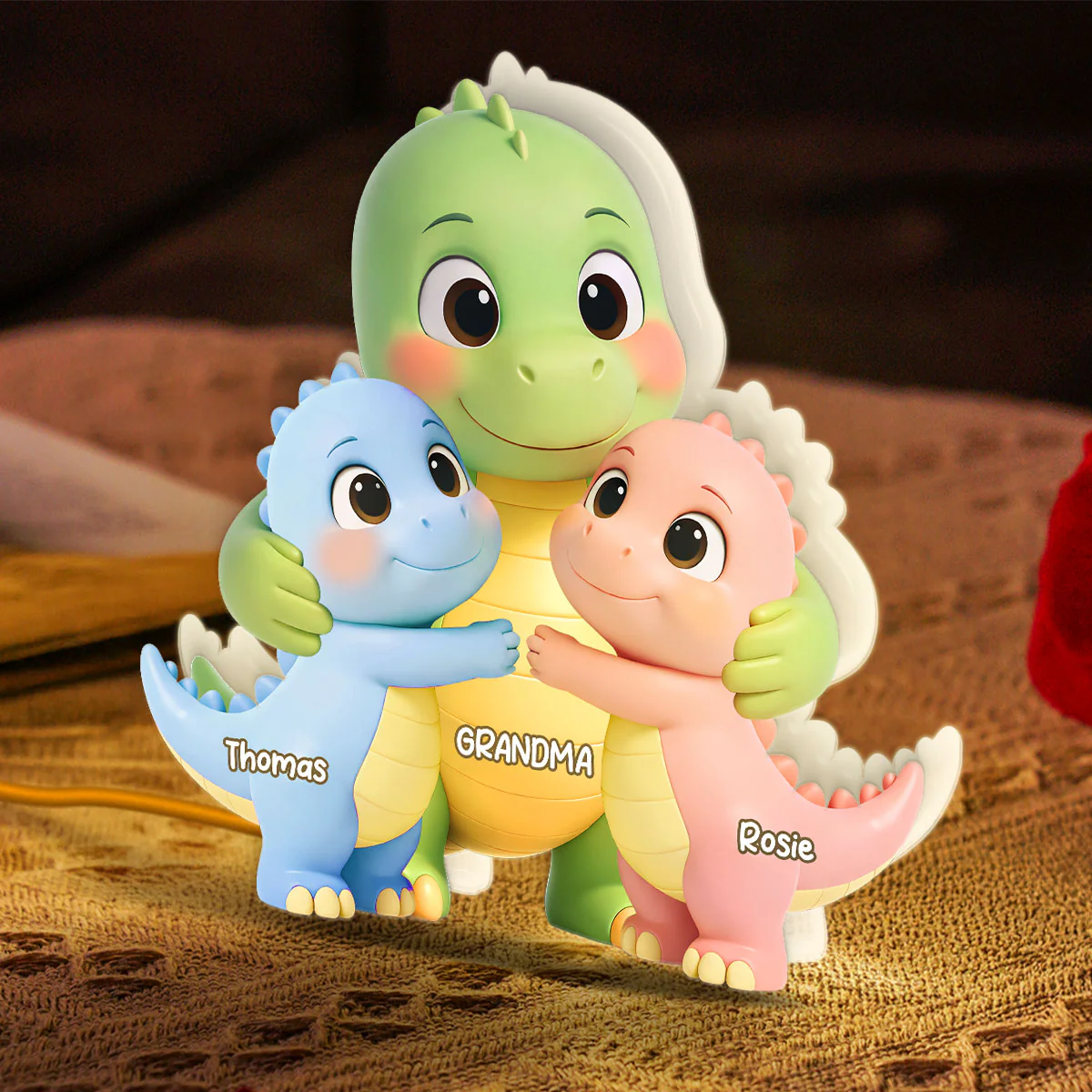 Grandmasaurus Like Normal Grandma But More Awesome - Personalized Light Box - Mother's Day Gift For Grandma - Image 3