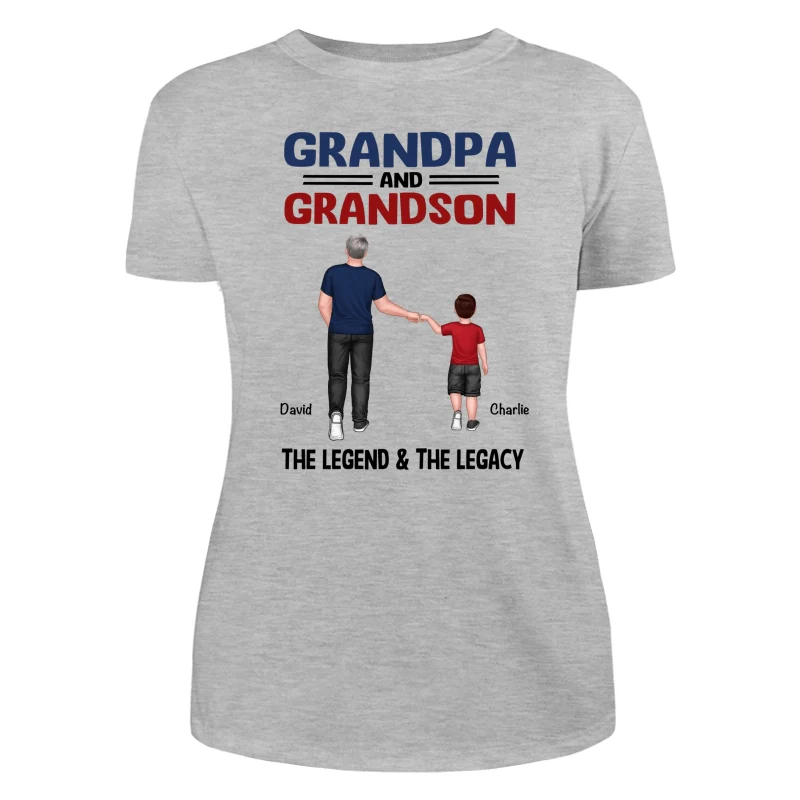 Grandpa Grandkids Legend Legacy Personalized Shirt - Image 10
