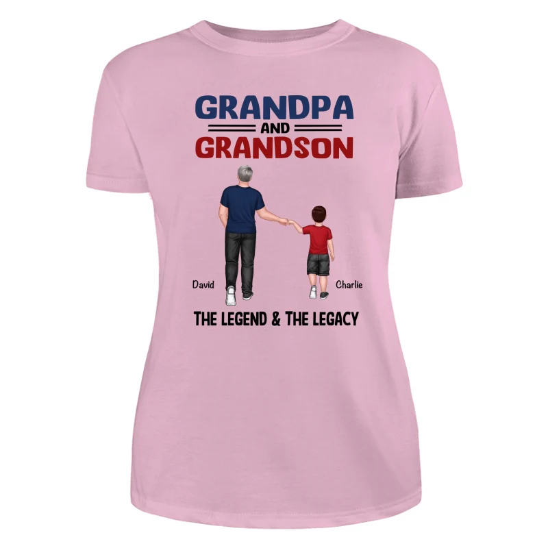 Grandpa Grandkids Legend Legacy Personalized Shirt - Image 11