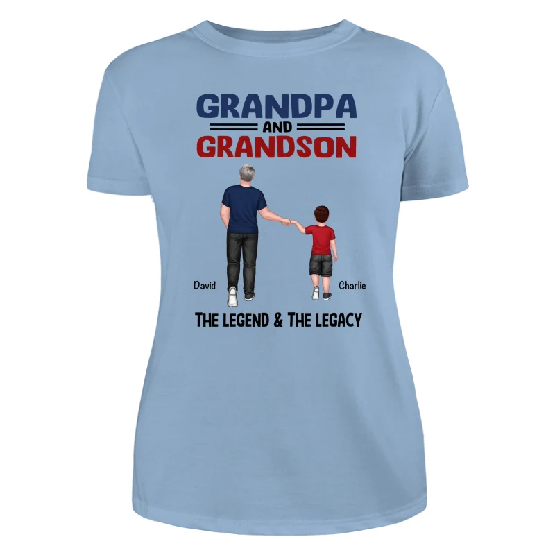 Grandpa Grandkids Legend Legacy Personalized Shirt - Image 12
