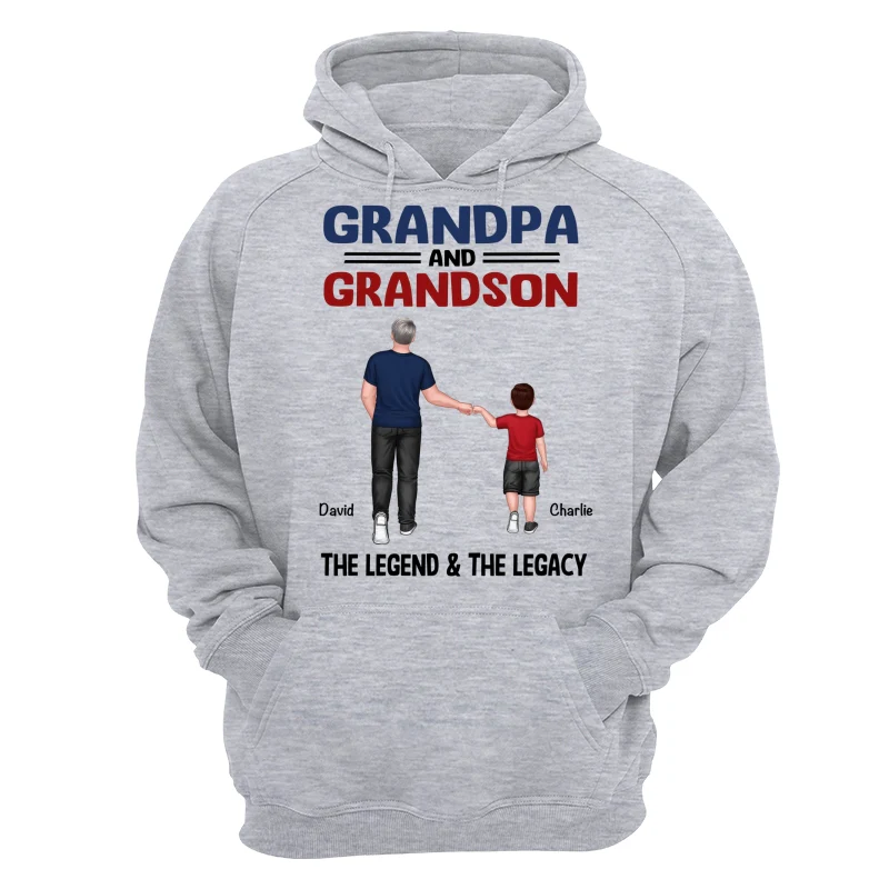 Grandpa Grandkids Legend Legacy Personalized Shirt - Image 14
