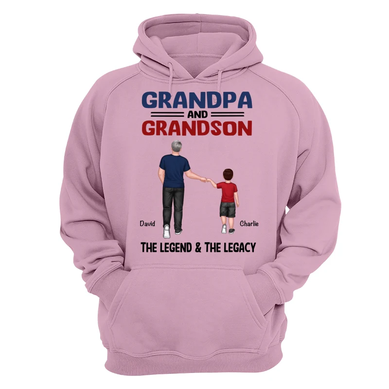 Grandpa Grandkids Legend Legacy Personalized Shirt - Image 15