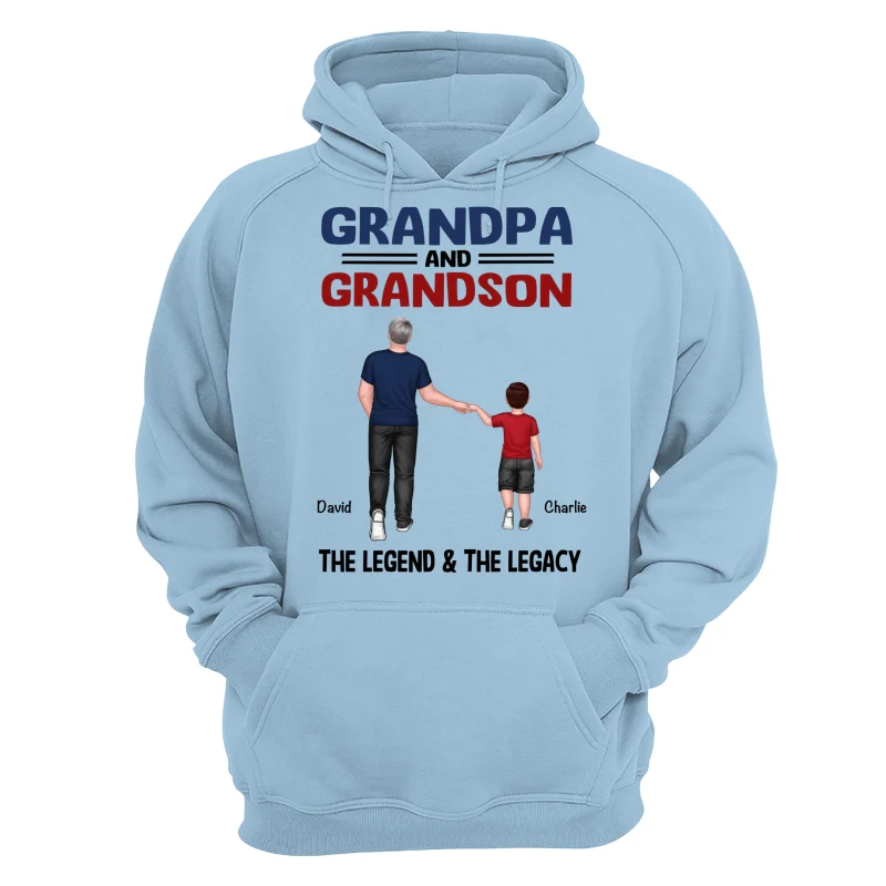 Grandpa Grandkids Legend Legacy Personalized Shirt - Image 16