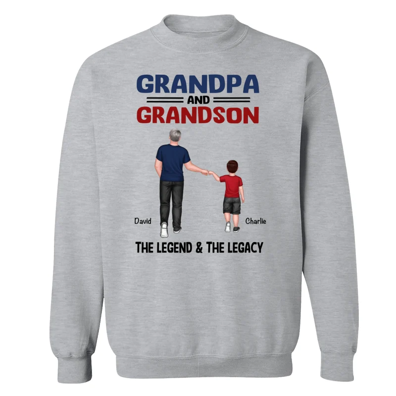 Grandpa Grandkids Legend Legacy Personalized Shirt - Image 18
