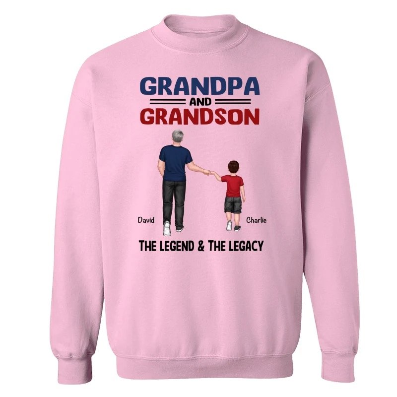 Grandpa Grandkids Legend Legacy Personalized Shirt - Image 19