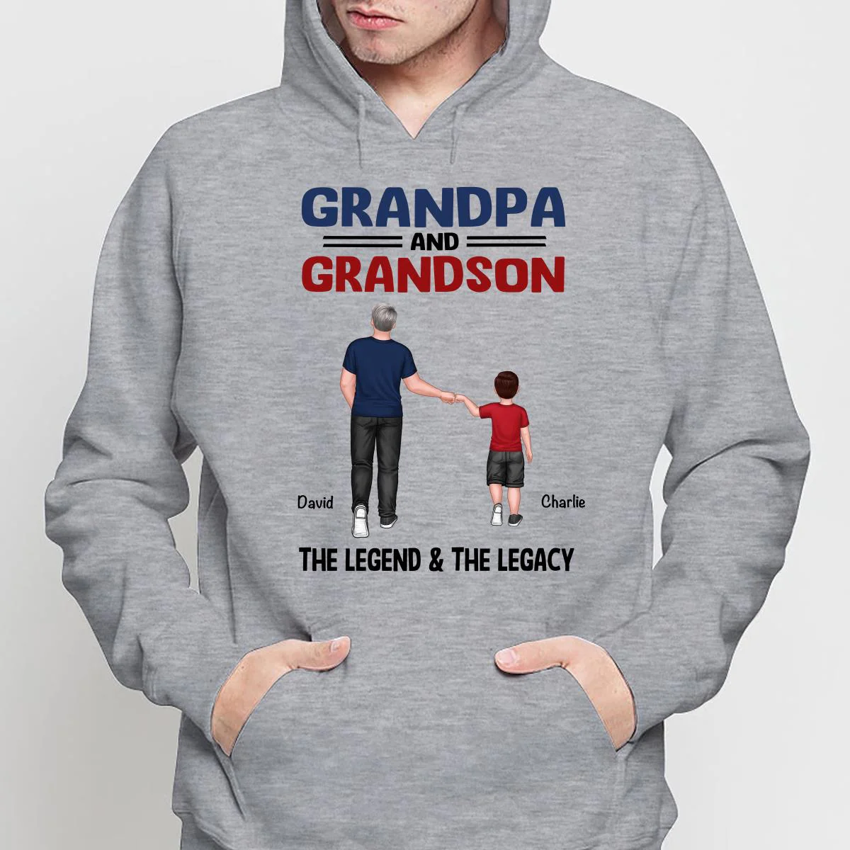 Grandpa Grandkids Legend Legacy Personalized Shirt - Image 4