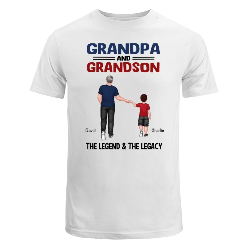 Grandpa Grandkids Legend Legacy Personalized Shirt - Image 5