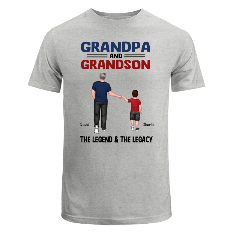 Grandpa Grandkids Legend Legacy Personalized Shirt - Image 6
