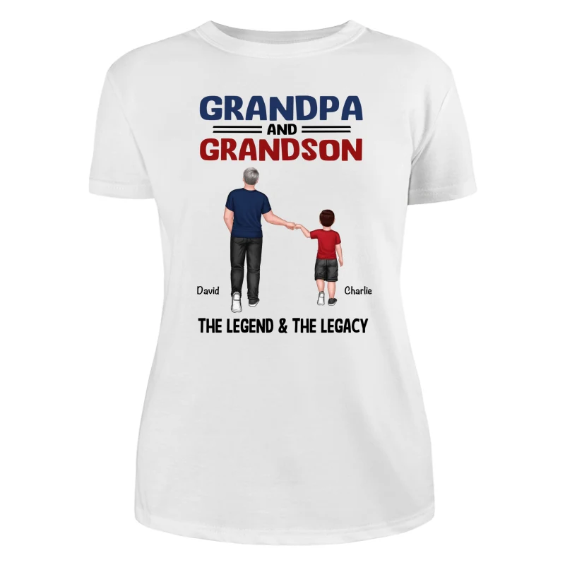 Grandpa Grandkids Legend Legacy Personalized Shirt - Image 9
