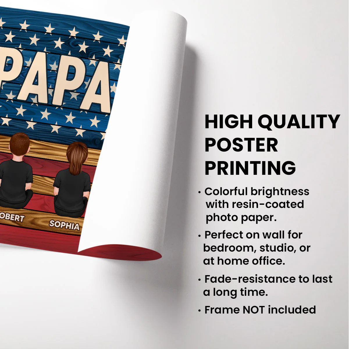 Grandpa The Man The Myth The Legend Personalized Poster, Gift For Grandpa - Image 8
