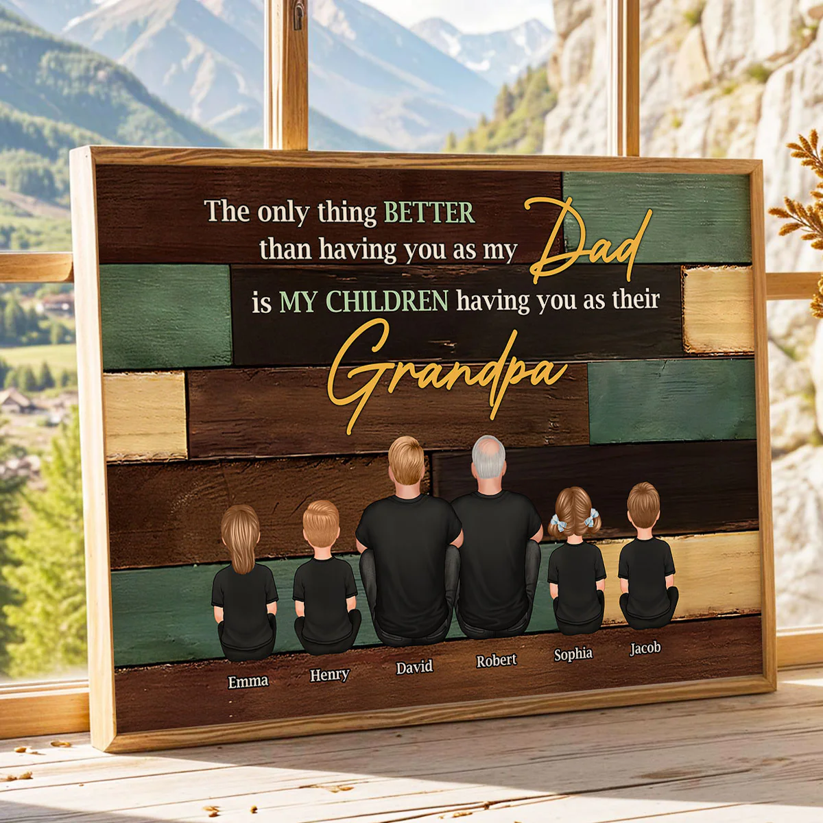 Grandpa The Only Thing Better Than Having You As Dad Personalized Poster, Father's Day gift for Dad from Daughter, from Son - Image 7