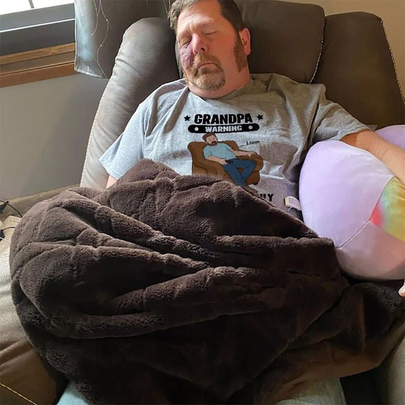 Grandpa Warning May Nap Suddenly At Any Time - Personalized Shirt - Gift For Husband Dad Grandpa - Image 12