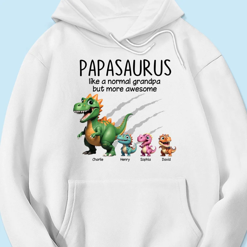 Grandpasaurus And Kids 3D Effect Dinosaurs Personalized Shirt, Father's Day Gift For Grandpa - Image 15