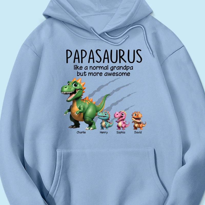 Grandpasaurus And Kids 3D Effect Dinosaurs Personalized Shirt, Father's Day Gift For Grandpa - Image 18