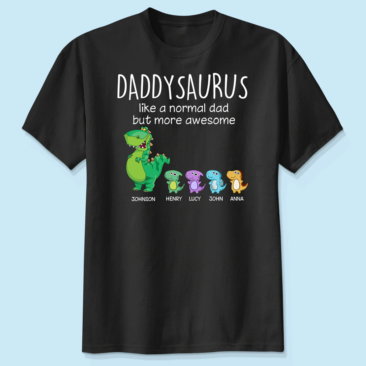 Grandpasaurus And Kids Personalized Shirt