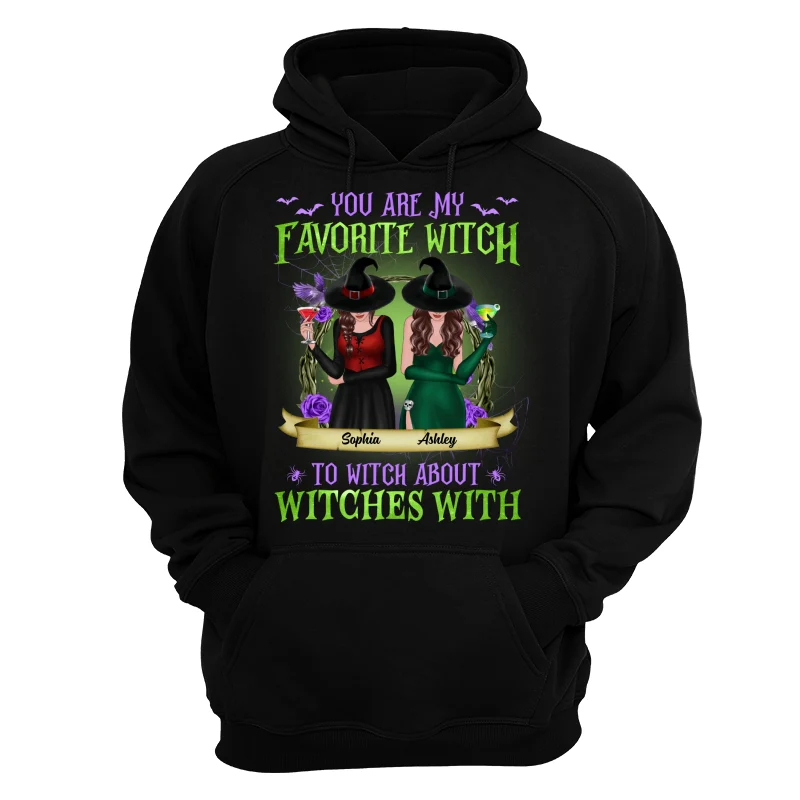 Green And Purple Halloween Front View Besties Gift For Best Friends Personalized Shirt - Image 11