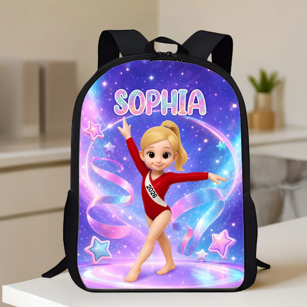 Gymnastic Trendy Design Backpack for Girls - Personalized Backpack - Back to School Gift for Daughter, Granddaughter - Image 10