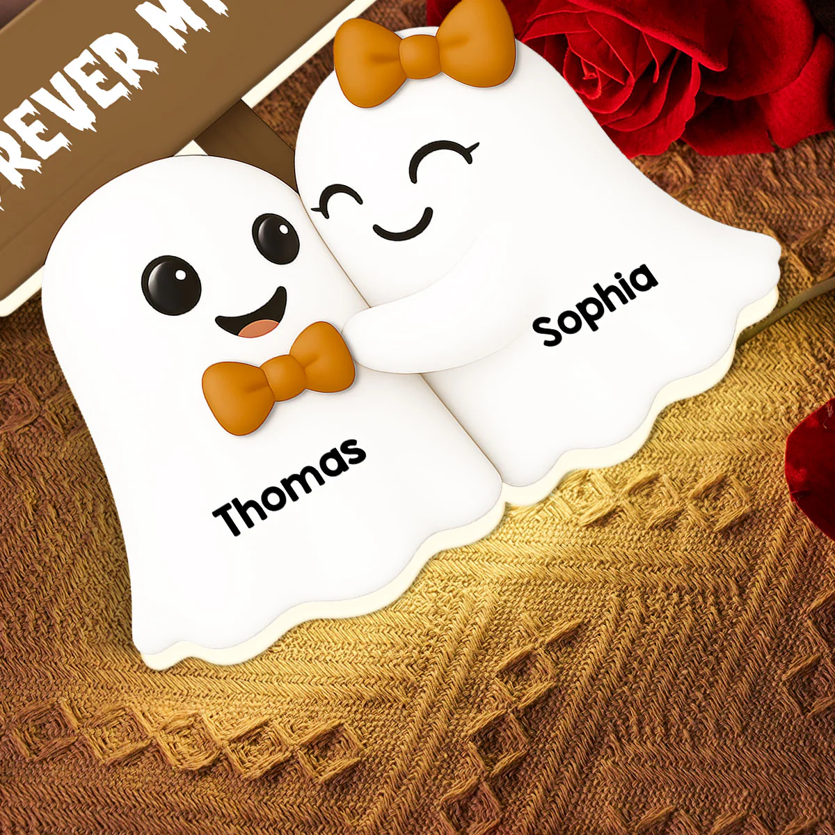 Halloween Boo Couple Personalized LED Light Box, Halloween Home Decoration - Image 6