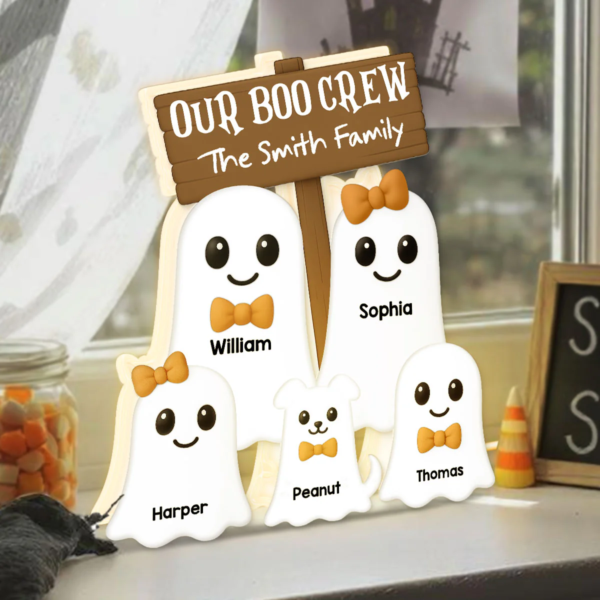 Halloween Boo Family - Personalized Light Box - Image 8