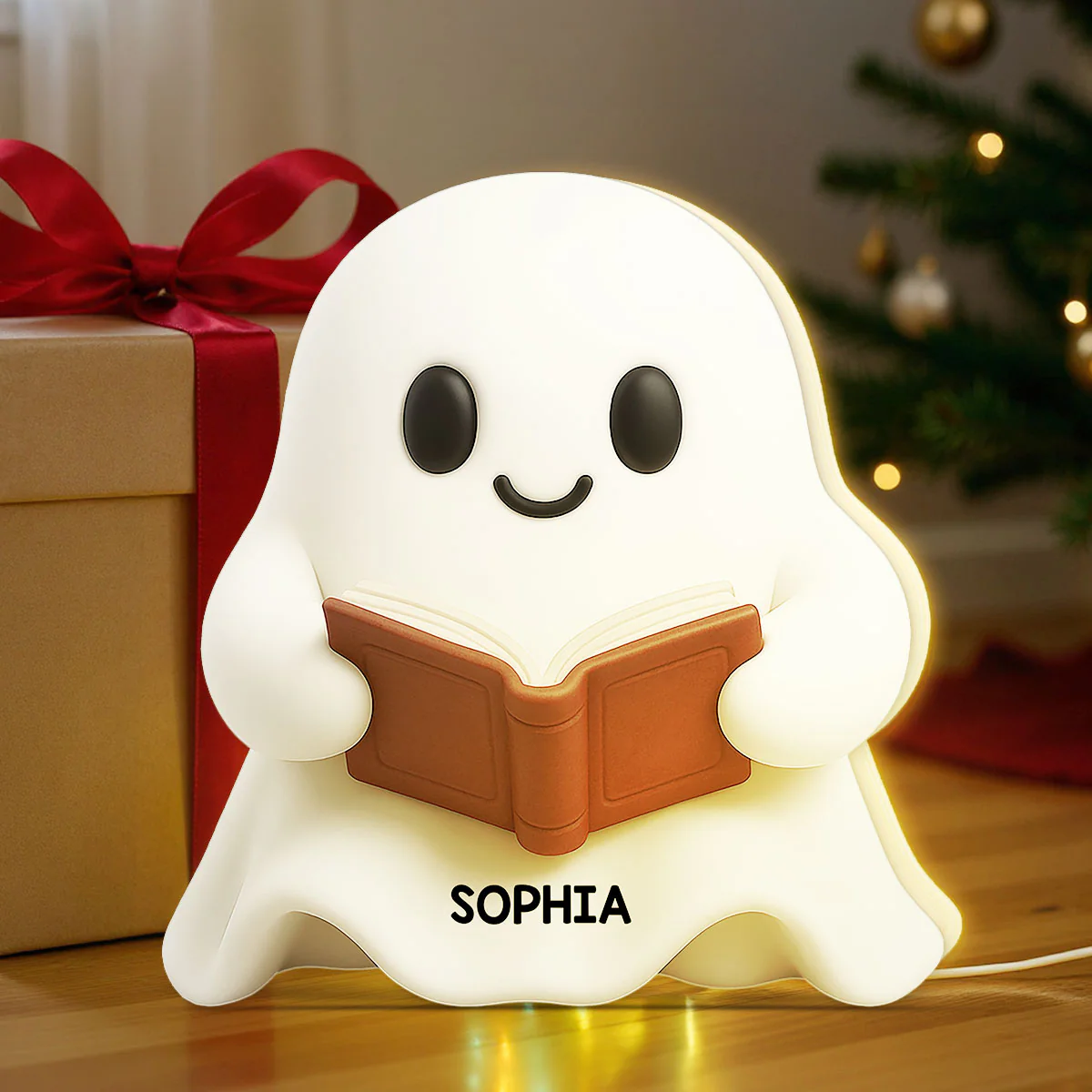 Halloween Boo Ghost Reading Book - Personalized Light Box - Gift For Book Lovers - Image 9