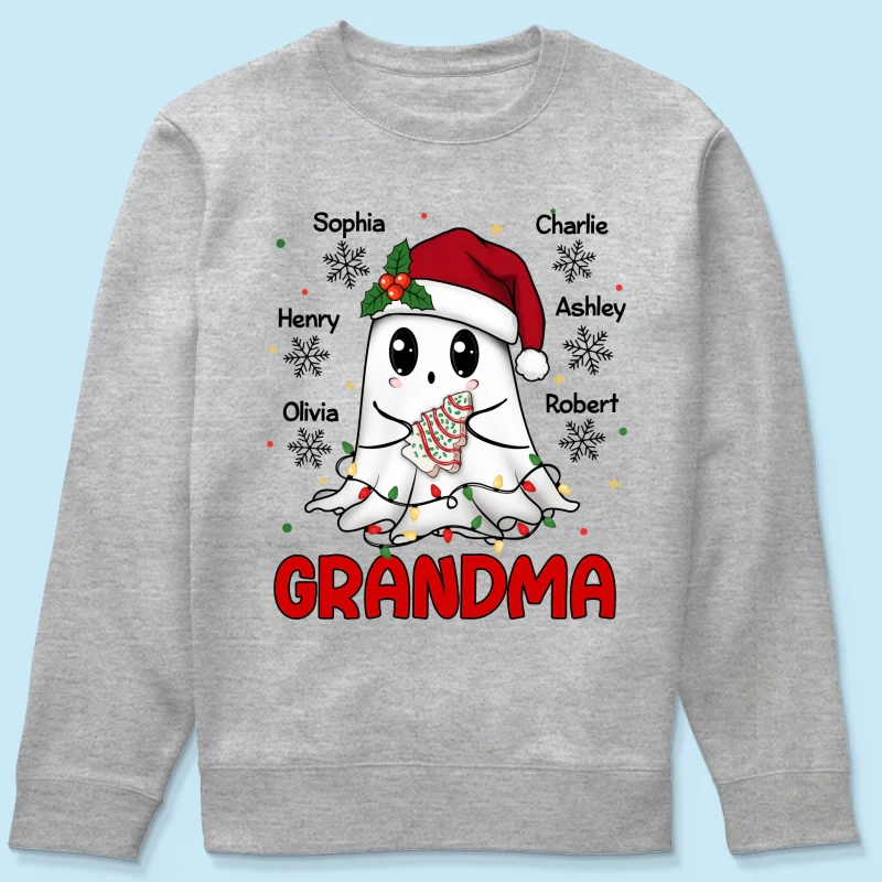 Halloween Christmas Boo Grandma Personalized Shirt - Image 21