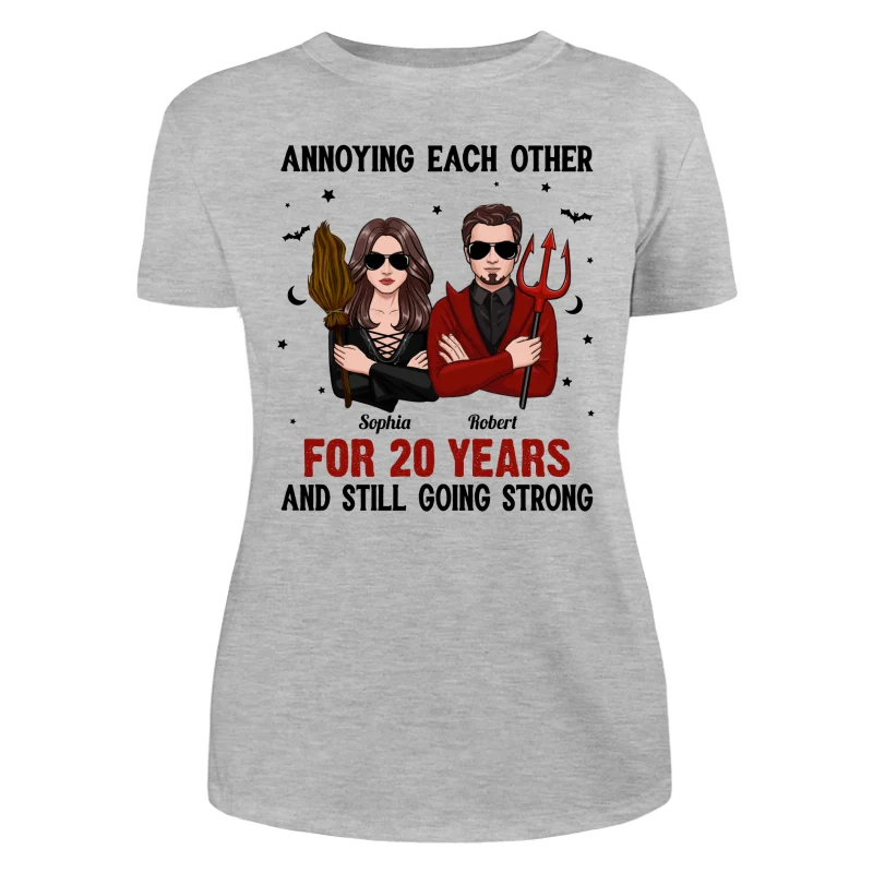 Halloween Couple Annoying Each Other Personalized Shirt - Image 10