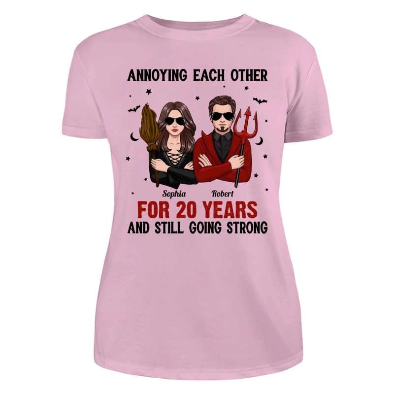 Halloween Couple Annoying Each Other Personalized Shirt - Image 11