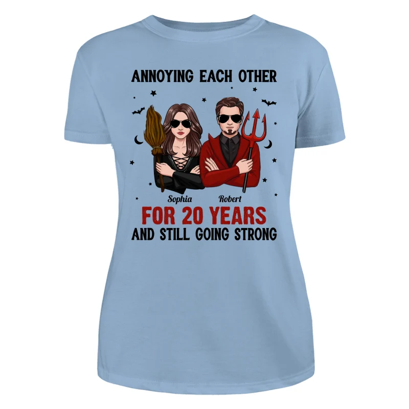 Halloween Couple Annoying Each Other Personalized Shirt - Image 12