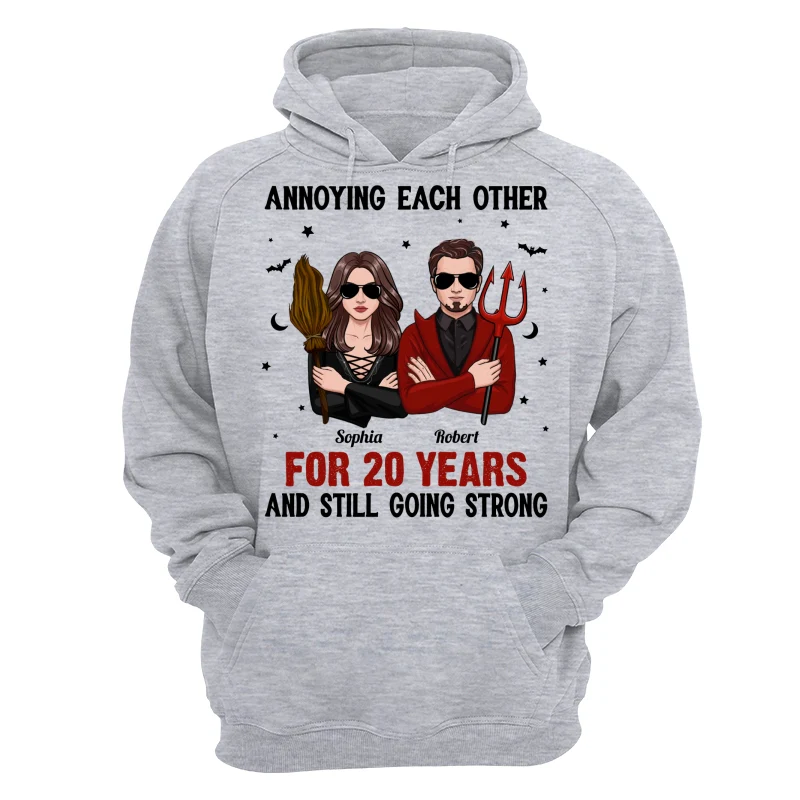 Halloween Couple Annoying Each Other Personalized Shirt - Image 14