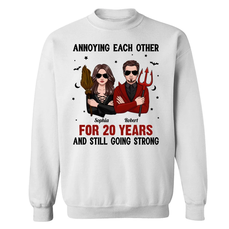 Halloween Couple Annoying Each Other Personalized Shirt - Image 17