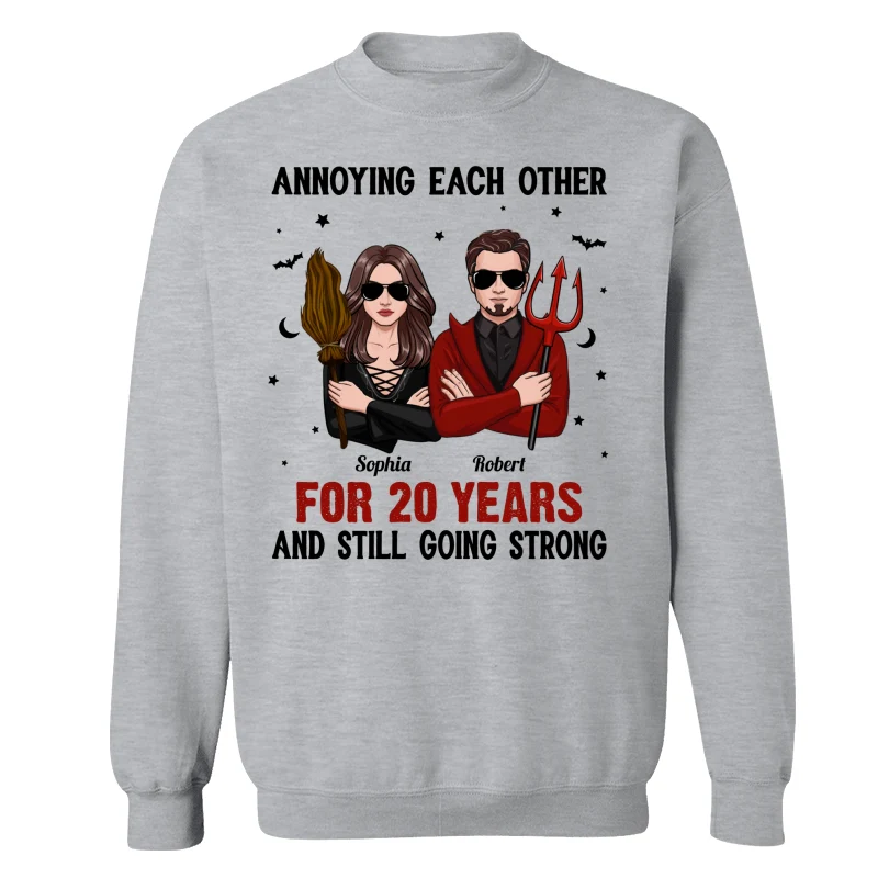 Halloween Couple Annoying Each Other Personalized Shirt - Image 18