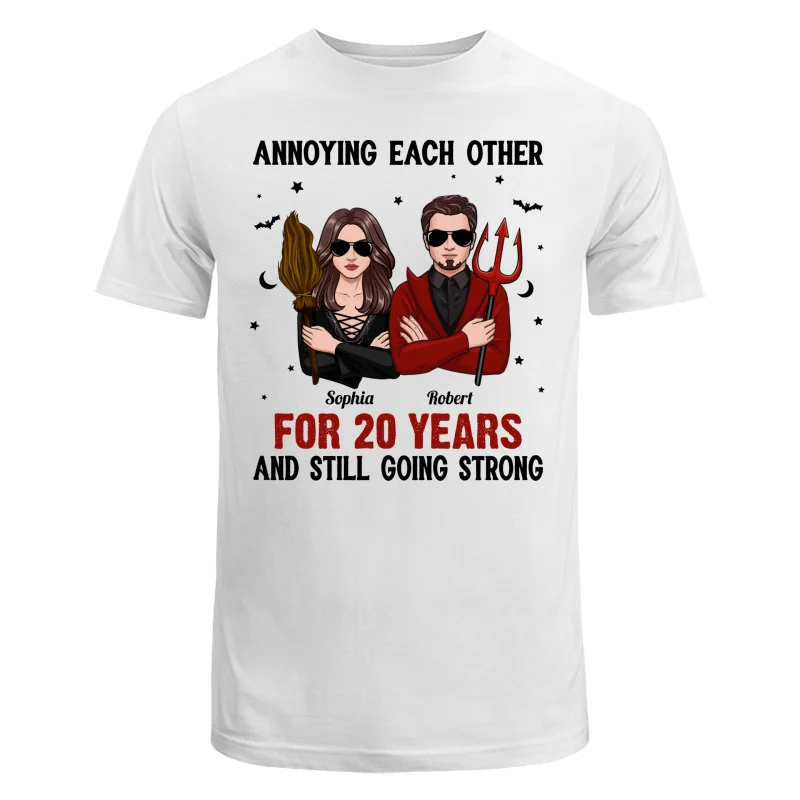 Halloween Couple Annoying Each Other Personalized Shirt - Image 5
