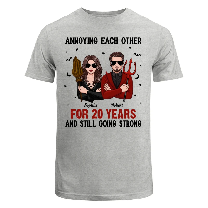 Halloween Couple Annoying Each Other Personalized Shirt - Image 6