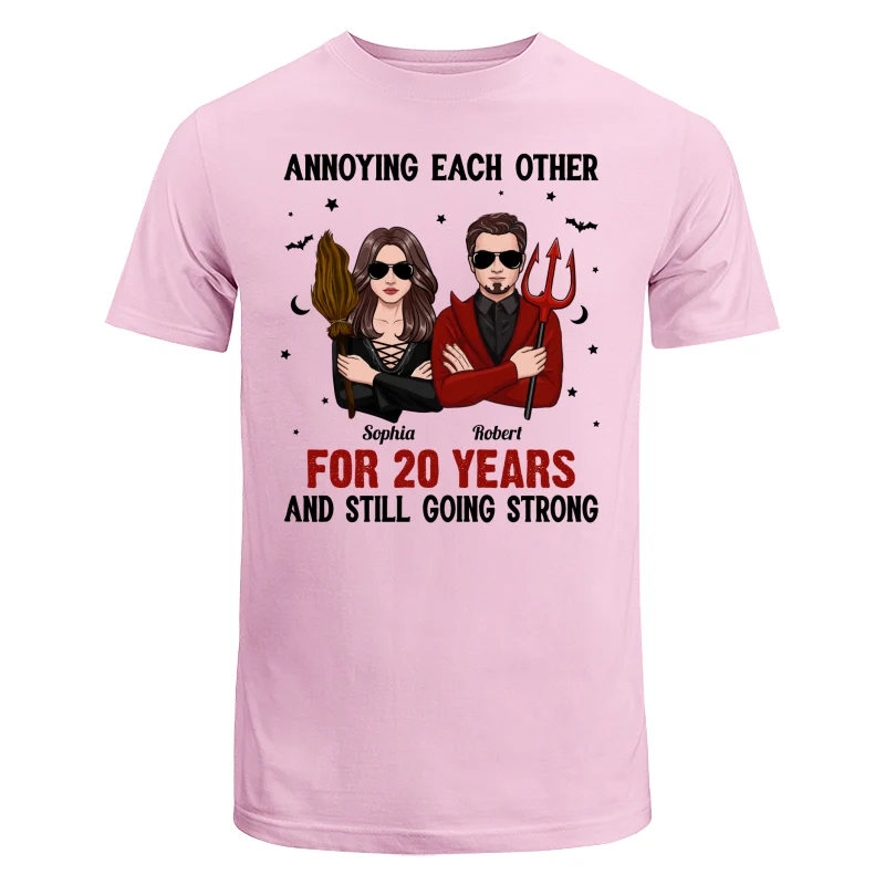 Halloween Couple Annoying Each Other Personalized Shirt - Image 7