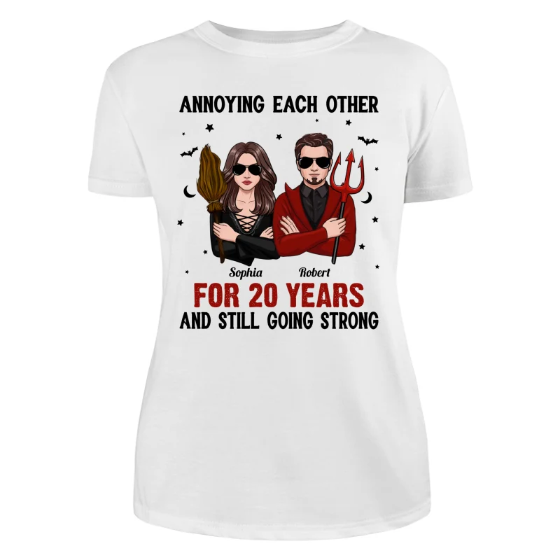 Halloween Couple Annoying Each Other Personalized Shirt - Image 9