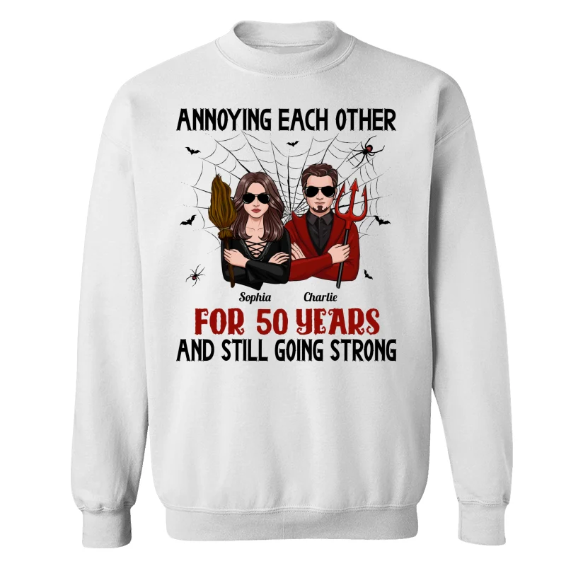 Halloween Couple Annoying Each Other Personalized Shirt - Image 17