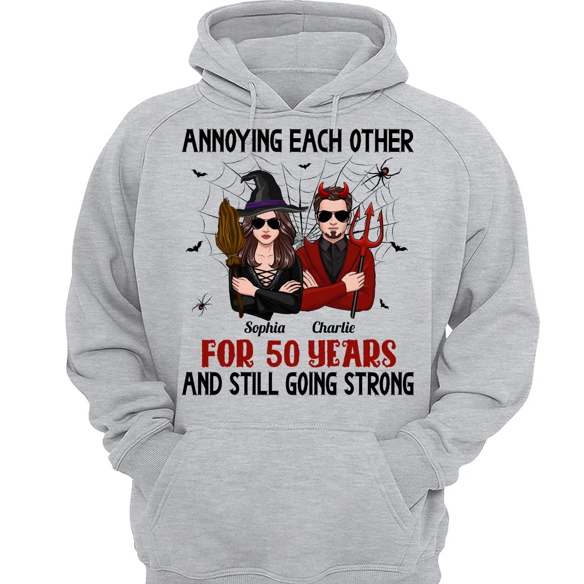 Halloween Couple Annoying Each Other Personalized Shirt - Image 3