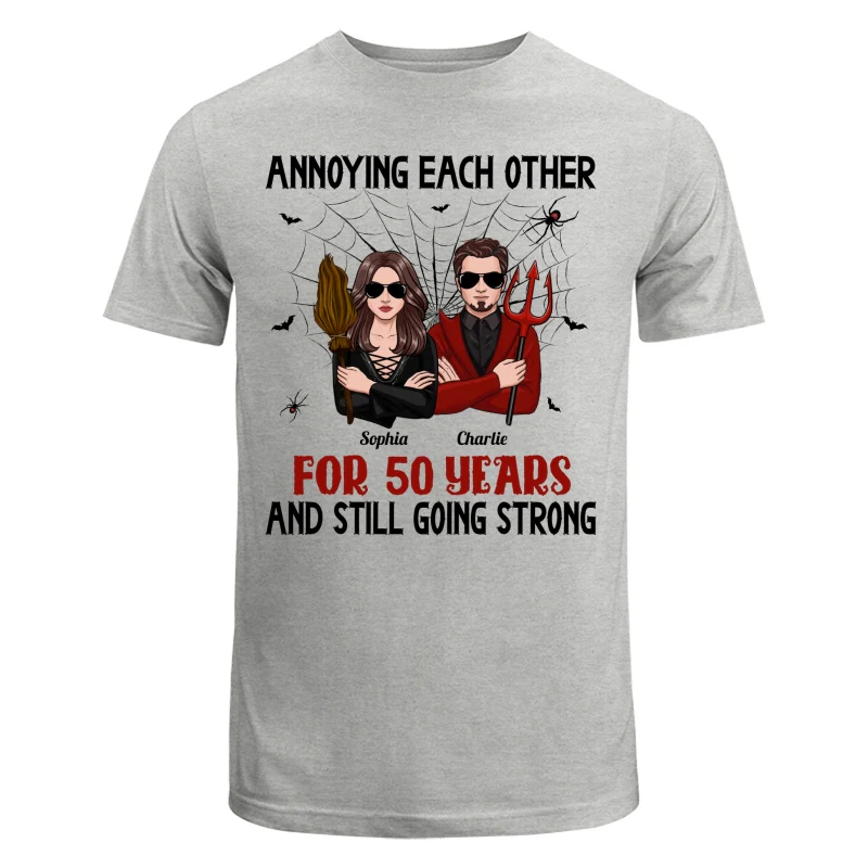 Halloween Couple Annoying Each Other Personalized Shirt - Image 6