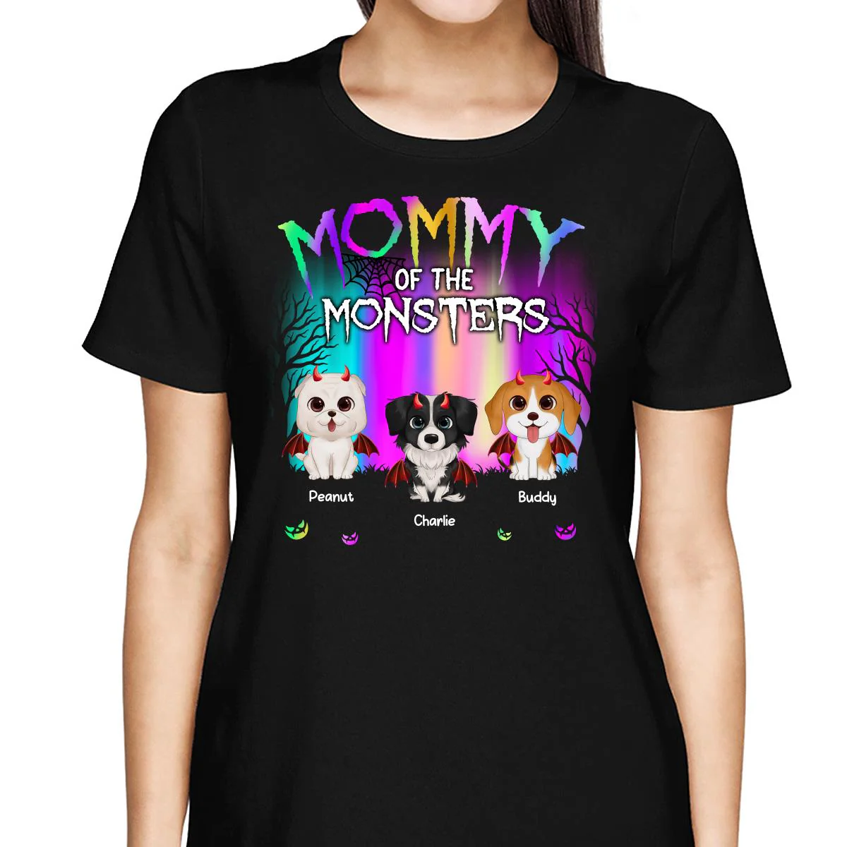 Halloween Dog Mom Aurora Personalized Shirt - Image 2
